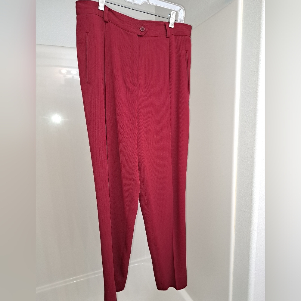 Alex Garfield Red Women's Dress Trousers